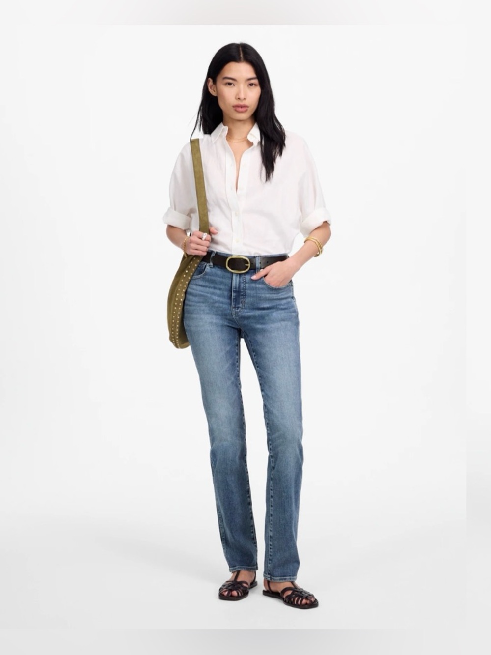 Madewell High-Rise Stovepipe Jeans, Ashland wash Super Stretch Size 31